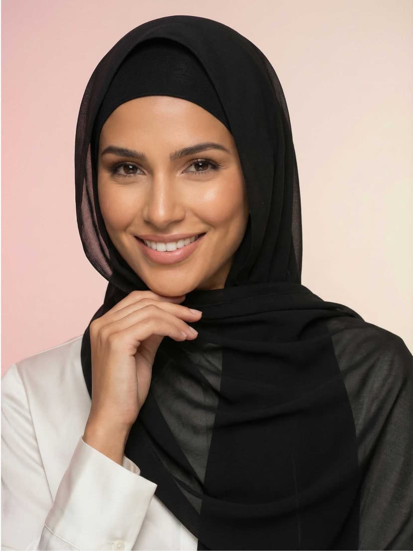 FreeFlow Instant Hijab - Velvet Noir Black for Women