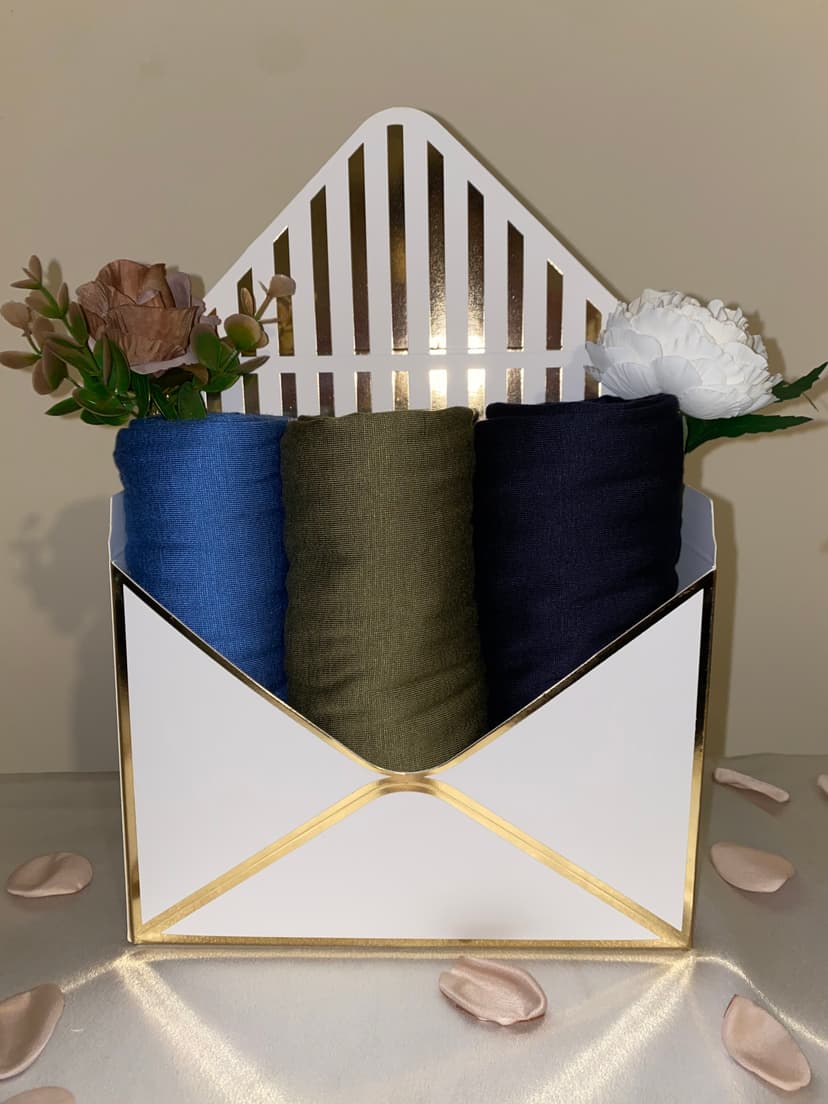 Premium Jersey Hijab Gift Box — Set of 3