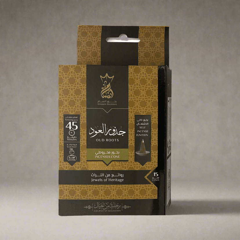 Oud Roots Cones — 45-Minute Premium Home Incense