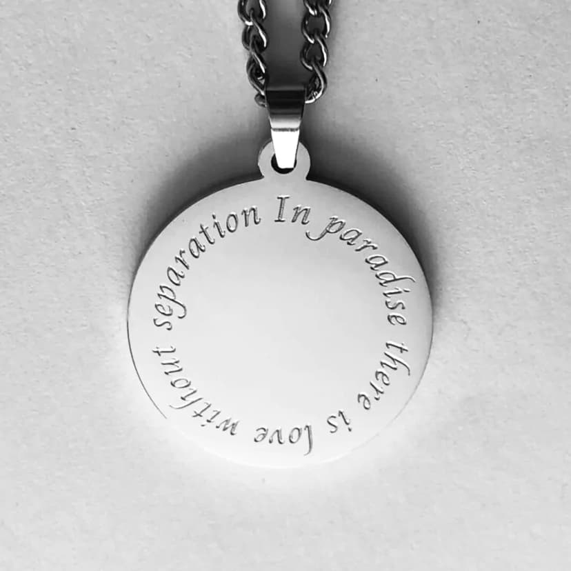Paradise Necklace – Sterling Silver Plated Arab Pendant