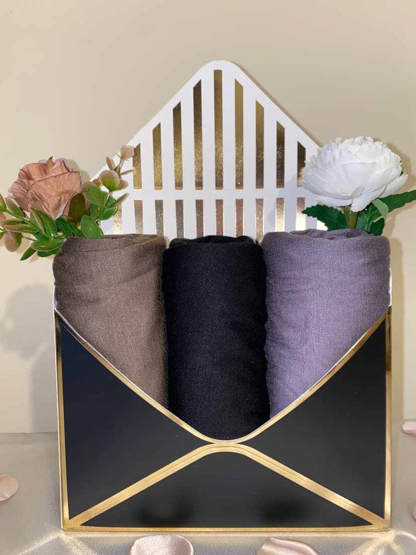 Premium Jersey Hijab Gift Box Set of 3