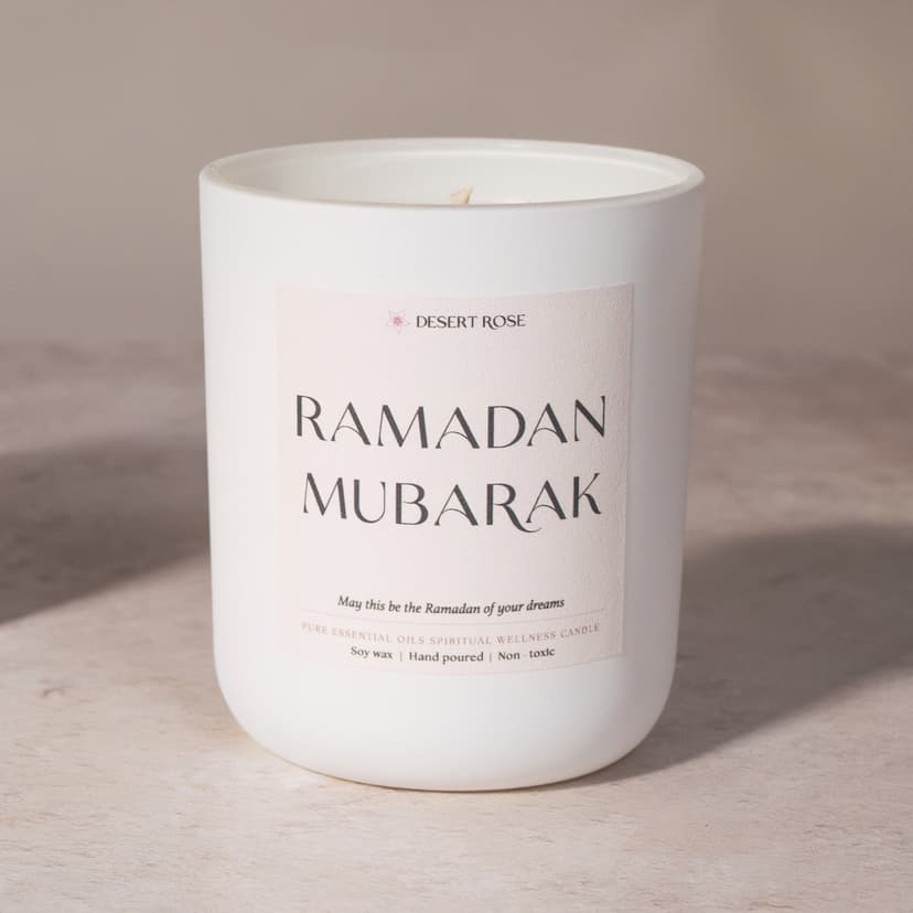 Ramadan Mubarak Aromatherapy Candle