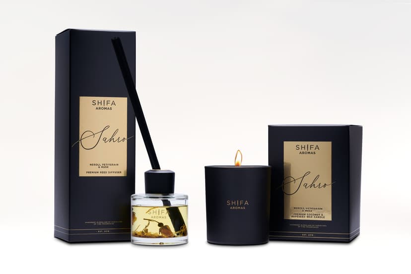 Sahro Duo Luxury Candle & Diffuser Set