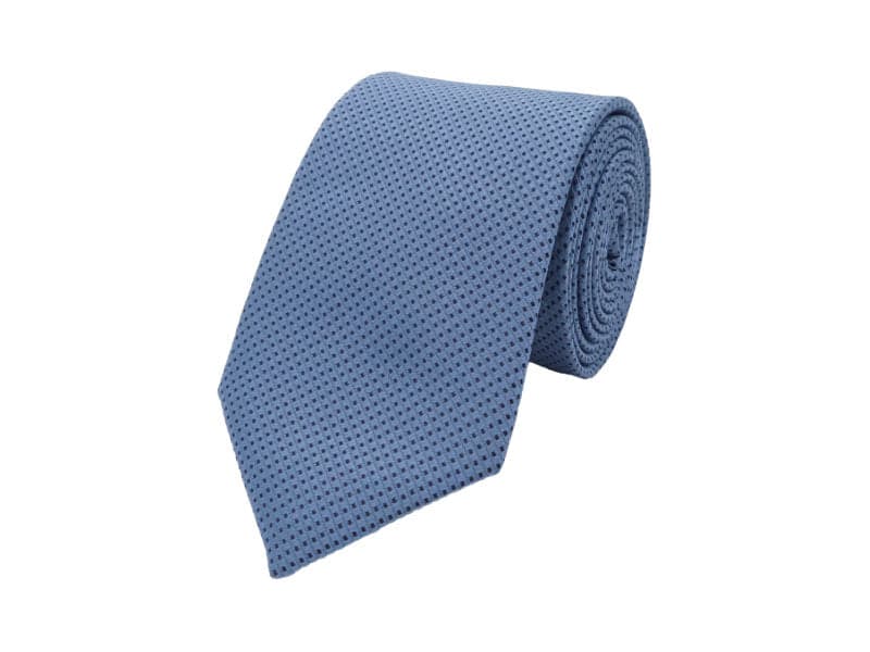 Sky Blue & Navy Patterned Tie
