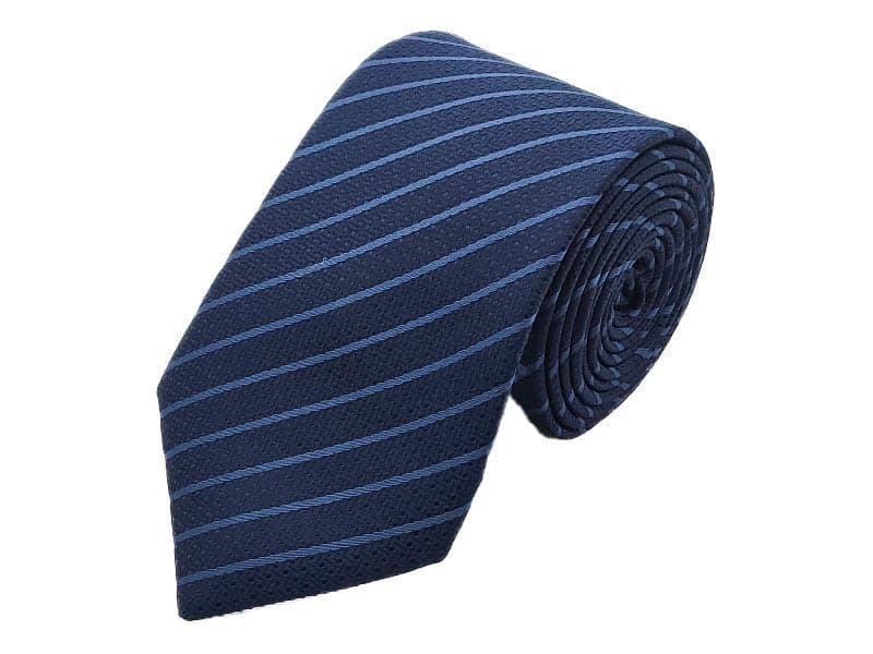 Sky Blue Striped Men's Tie