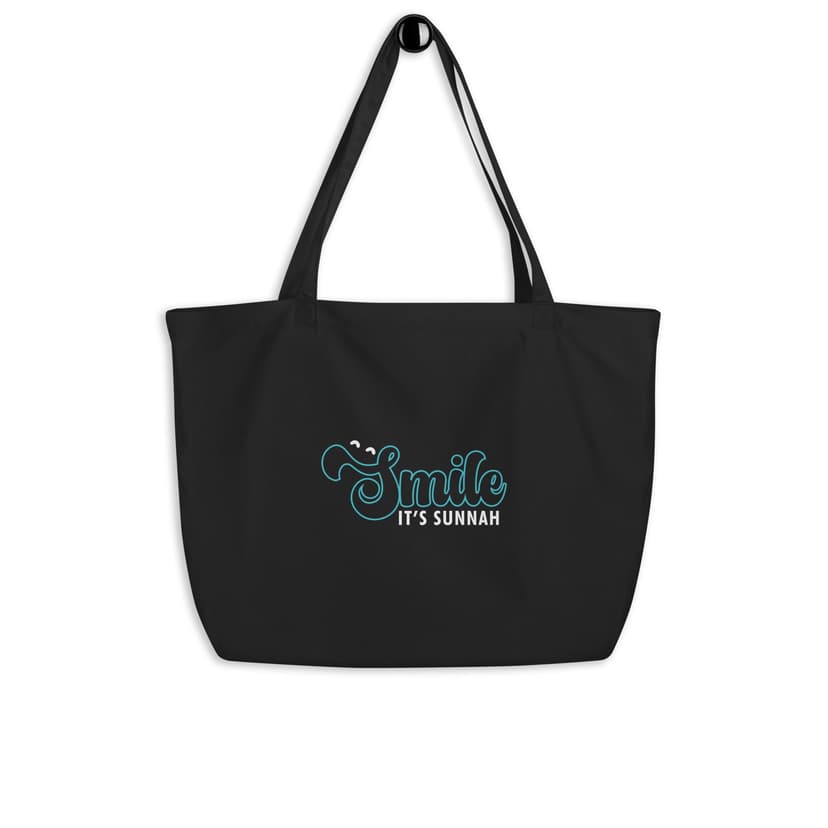 Smile It's Sunnah Organic Cotton Tote Bag