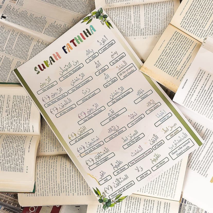 Surah Al-Fatiha Write & Wipe Learning Chart