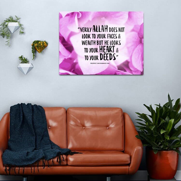 Heart & Deeds Islamic Calligraphy Poster