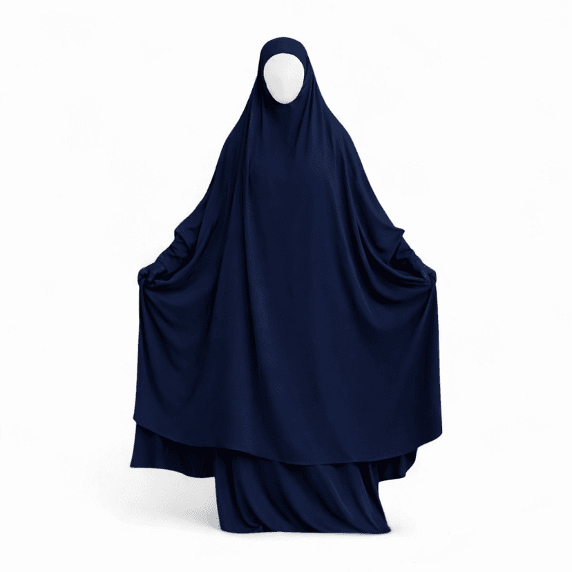 2-Piece Jilbab Asma Set with Skirt and Matching Niqab