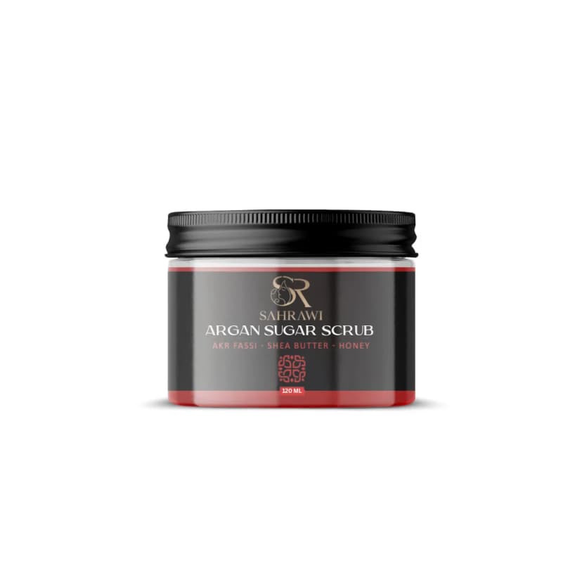 Aker Fassi Argan Sugar Scrub 120g — Halal Exfoliating Body Polish