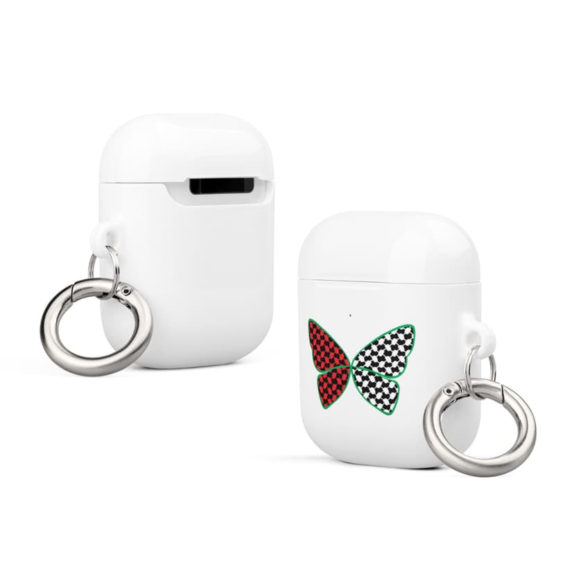Farashah Red White Case for AirPods® - Palestine Pattern Case for AirPods - Keffiyeh Case for AirPods