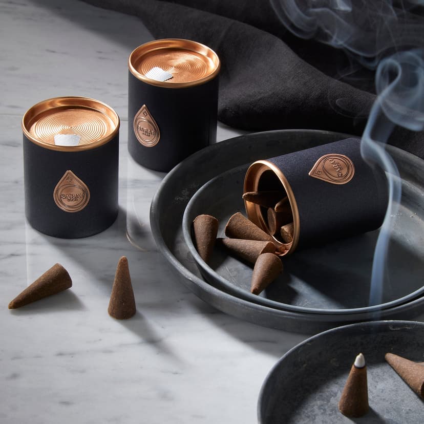 Incense Cone Trio - Luxury bakhoor cone set - Islamic home fragrance - Ramadan home scent gift - Premium oud incense cones