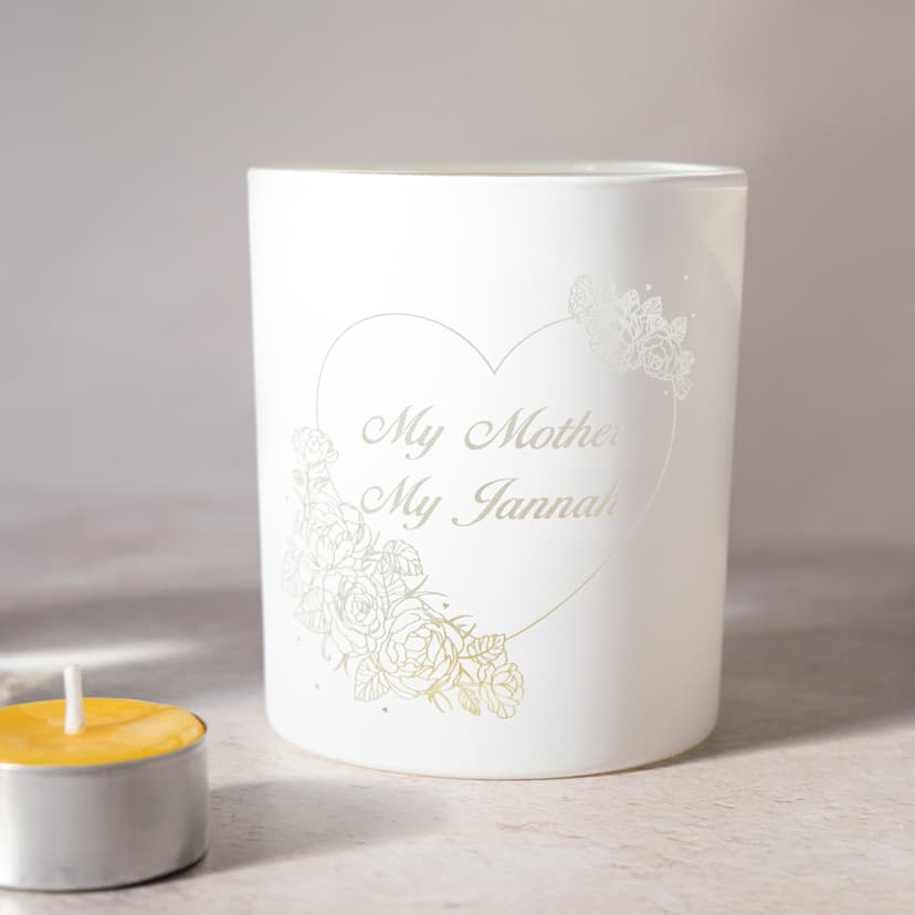 MY MOTHER MY JANNAH Illuminate Tea Light Holder - ISLAMIC TEA LIGHT HOLDER - MUSLIM HOME DECOR - MUSLIM MOTHERS GIFT - ISLAMIC GIFT