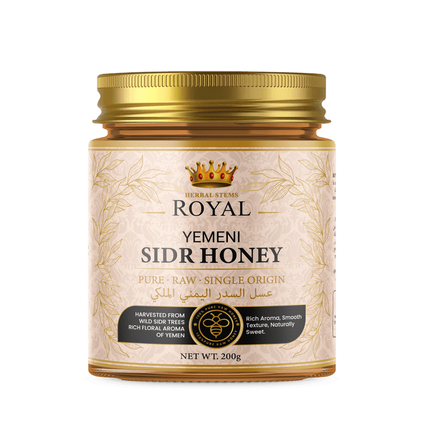 Organic ROYAL Yemeni Sidr Honey - 200g / 7 oz - Sunnah Food - Royal Yemeni Sidr Honey - Halal Food - Islamic Food - Natural Yemeni Sidr Honey - Islamic medicinal propertie