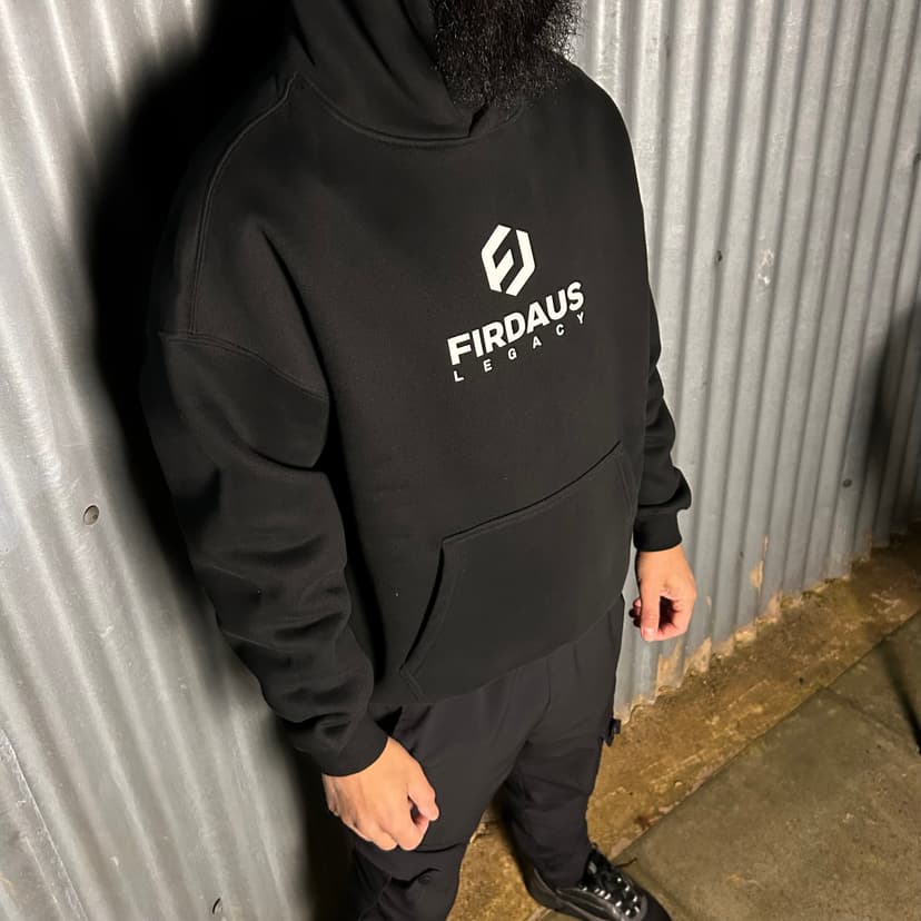 Oversized Heavyweight Hoodie - Black - Cotton hoodie - Oversize islamic hoodie - Islamic hoodie - Islamic quote Hoodie - Muslim men hoodie