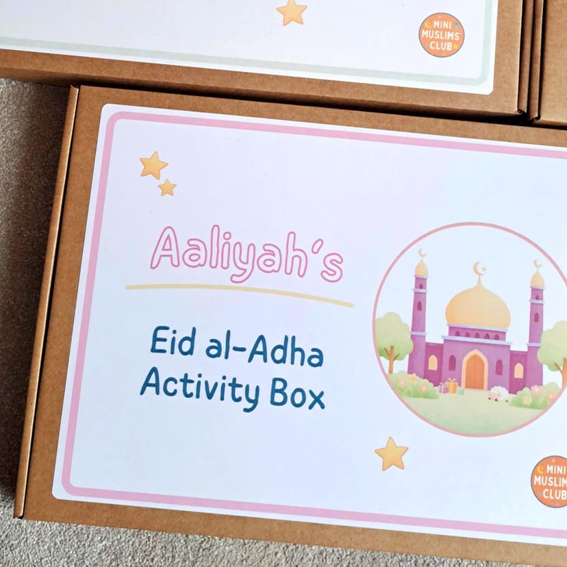 Personalised Eid al-Adha Activity Box for Children | Eid Gift | Educational Islamic Gifts | Islamic activity box for children | Eid activity kit