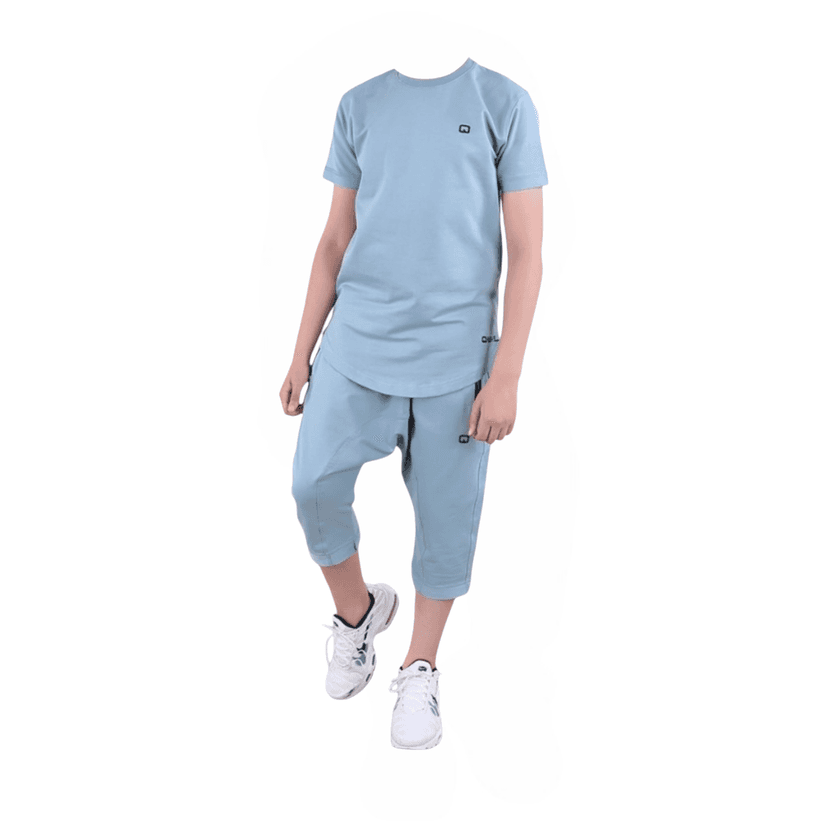 Qaba'il NAUTIK 2-Piece Boys' Suit Light - Blue - Eid Clothing - Islamic Modest Clothing For Boys - Islamic Boys Suit - Eid Gift For Boys - Eid Clothing For Boys