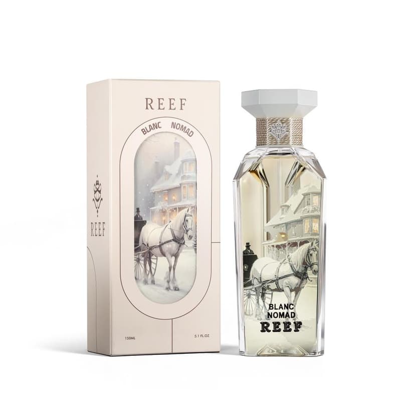 Reef Blanc Nomad - 150ml EDP - Unisex Islamic Perfume - Islamic Fragrance - Premium Islamic Fragrance - Eid/Ramadan Gifts - Hajj/Umrah Gifts
