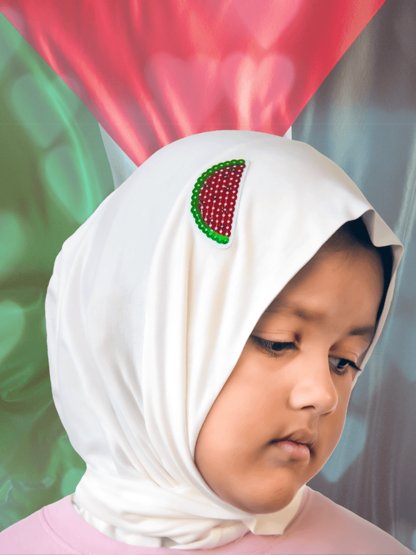 Seeds of Hope Candyland Mini Hijab - Kids hijab - Mini hijab - Palestine support - Charity hijab - Cotton hijab