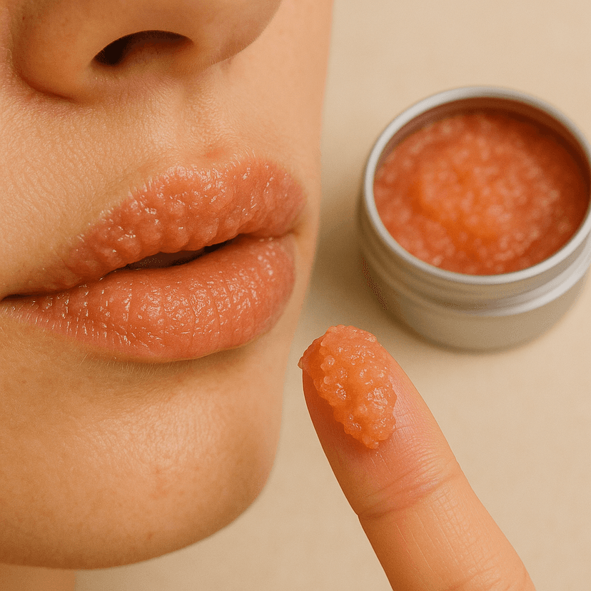 Winter Rescue Lip Scrub – Natural Shea Butter Sugar Exfoliator - Islamic Winter Lip Scrub - Islamic Lip care