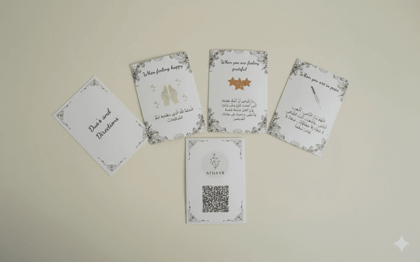 Dua's and Directions - Islamic Supplication Card Set